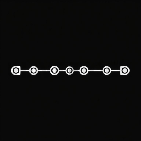 Workflow Pipeline — White On Black