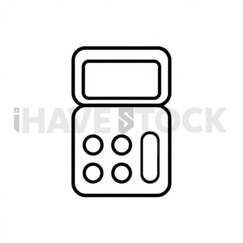 Business & marketing vector icon — roi calculator, bold glyph, 0 75px stroke, rounded corner system #0061