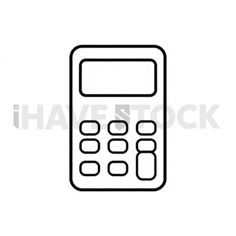 Business & marketing vector icon — roi calculator, solid filled shape, 1px stroke, pixel crisp edges #0196