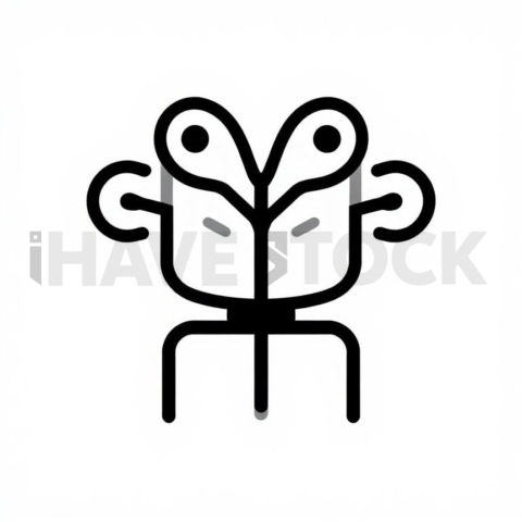 Business & marketing vector icon — storytelling, bold glyph, 0 5px stroke, perfect geometric symmetry #0134