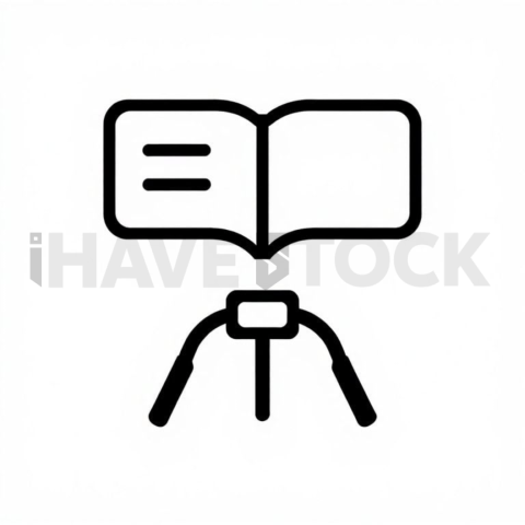 Business & marketing vector icon — storytelling, bold glyph, 0 75px stroke, balanced visual weight #0170