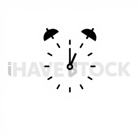 Business & marketing vector icon — time to close, minimal outline, 0 5px stroke, balanced visual weight #0168(1)