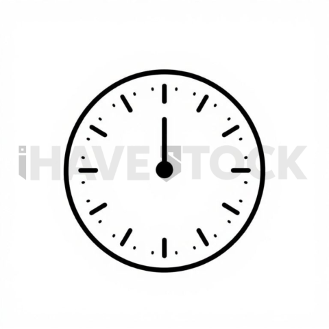 Business & marketing vector icon — time to close, solid filled shape, 1px stroke, perfect geometric symmetry #0007