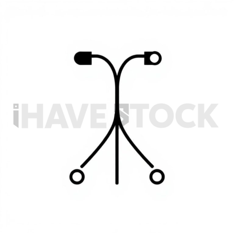 Business & marketing vector icon — A B testing, ultra thin line, uniform stroke balance, perfect geometric symmetry #0018