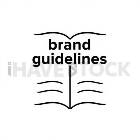 Business & marketing vector icon — brand guidelines book, solid filled shape, 0 5px stroke, sharp corner system #0031