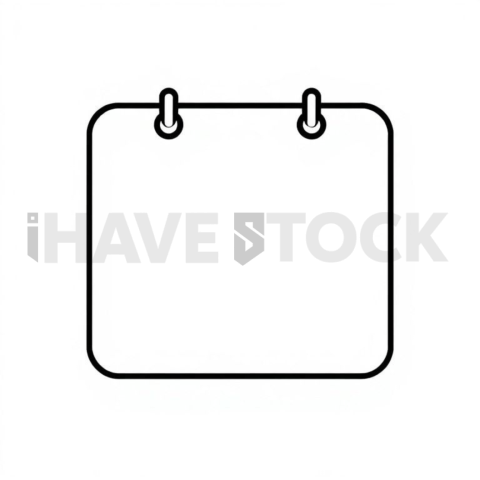Business & marketing vector icon — calendar planning, thin stroke outline, 1px stroke, pixel crisp edges #0133