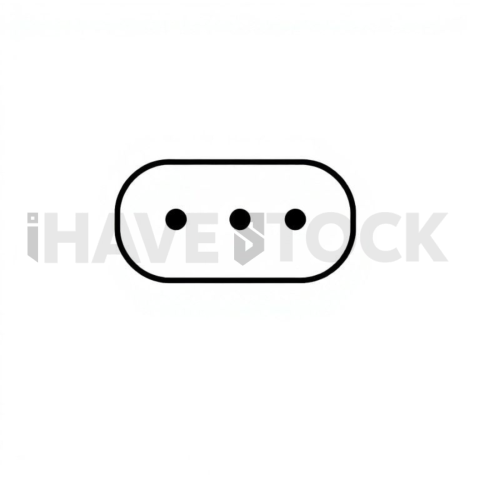 Business & marketing vector icon — call to action button, monoline, uniform stroke balance, rounded corner system #0166