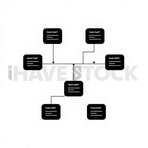 Business & marketing vector icon — customer journey map, duotone flat, 1px stroke, rounded corner system #0108