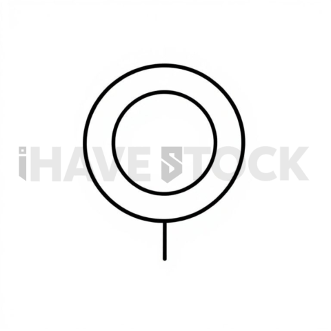 Business & marketing vector icon — lead magnet, duotone flat, uniform stroke balance, perfect geometric symmetry #0024