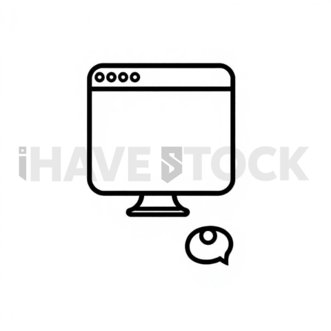 Business & marketing vector icon — paid ads, premium minimal svg, 1px stroke, rounded corner system #0070