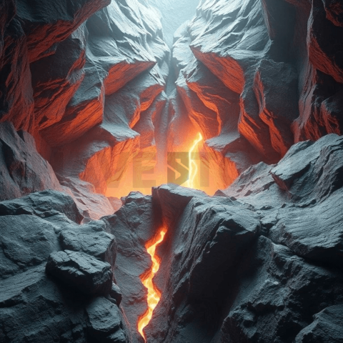 Abyssal Granite Fracture Bloom Background