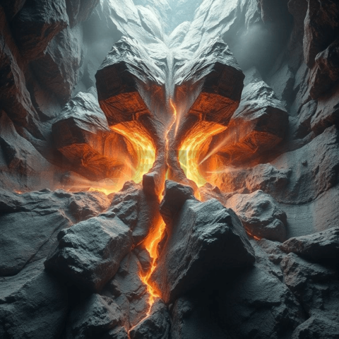 Abyssal Granite Radial Implosion Background