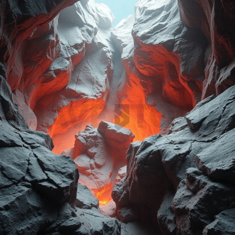 Abyssal Granite Heat Warp Background