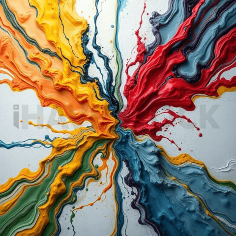Acrylic Paint Diagonal Split Background