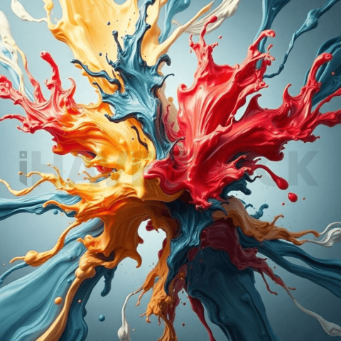 Acrylic Paint Directional Stretch Background