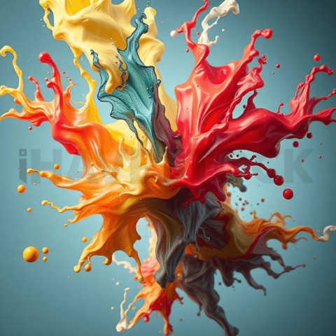 Acrylic Paint Shear Tension Background