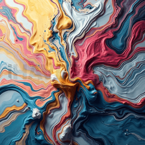 Acrylic Paint Stress Ripple Background