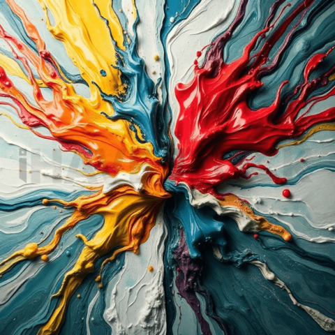 Acrylic Paint Tension Tear Background