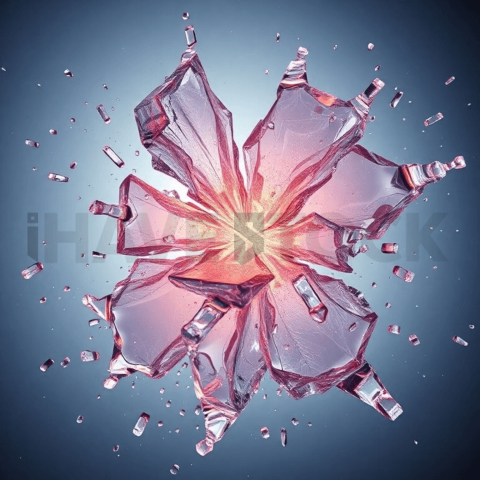 Acrylic Resin Angular Break Background