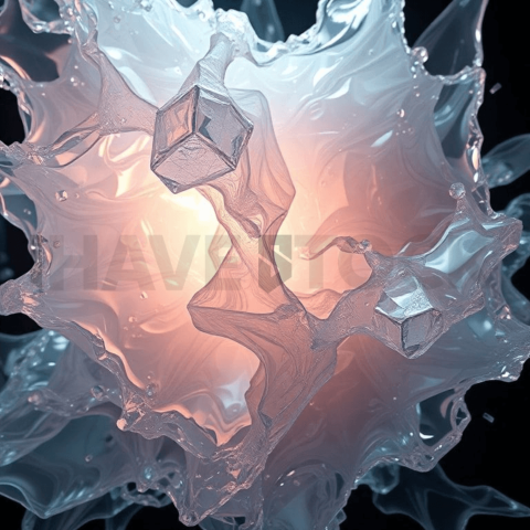 Acrylic Resin Abyssal Fold Background