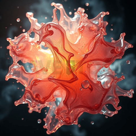 Acrylic Resin Heat Warp Background