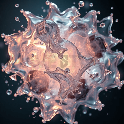 Acrylic Resin Lens Distortion Background