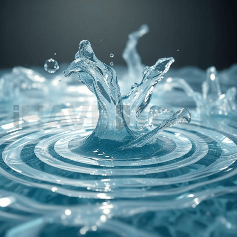 Acrylic Resin Ripple Displacement Background