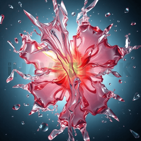 Acrylic Resin Tension Tear Background