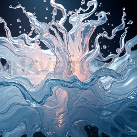 Acrylic Resin Turbulent Flow Background