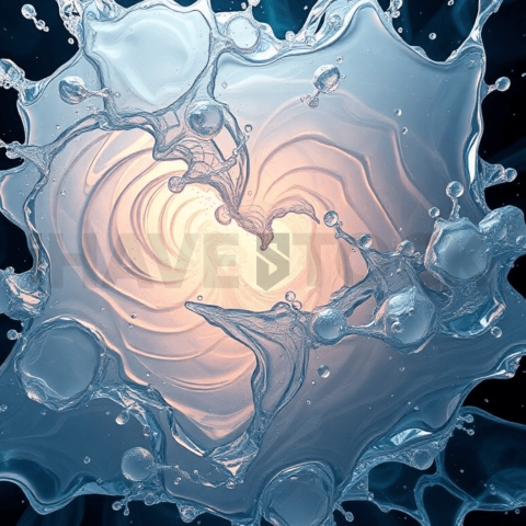 Acrylic Resin Vortex Collapse Background