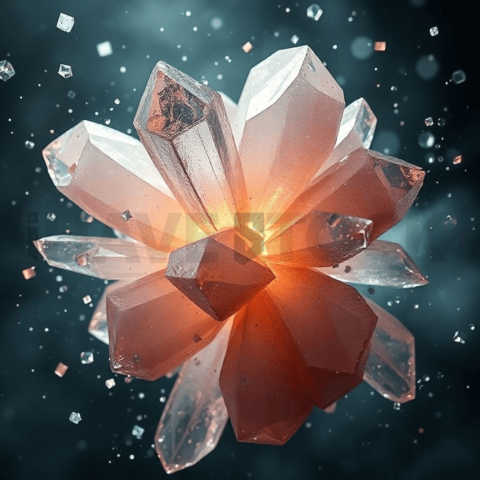 Arcane Quartz Compression Shatter Background