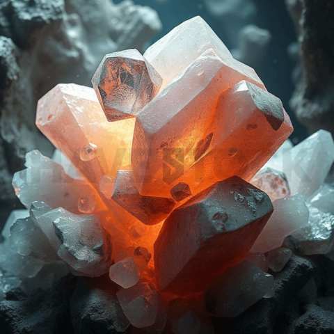 Arcane Quartz Chaotic Mosaic Background