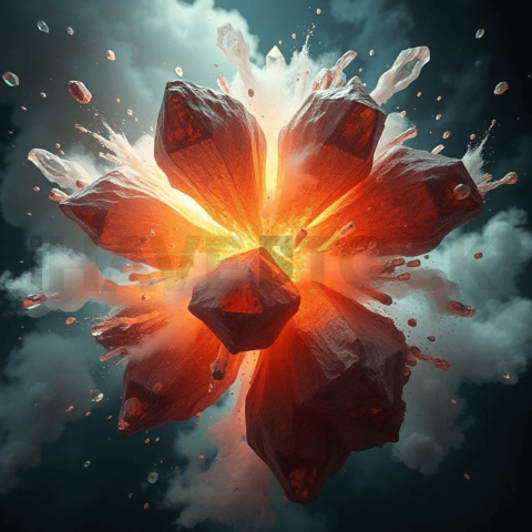 Arcane Quartz Fractal Explosion Background