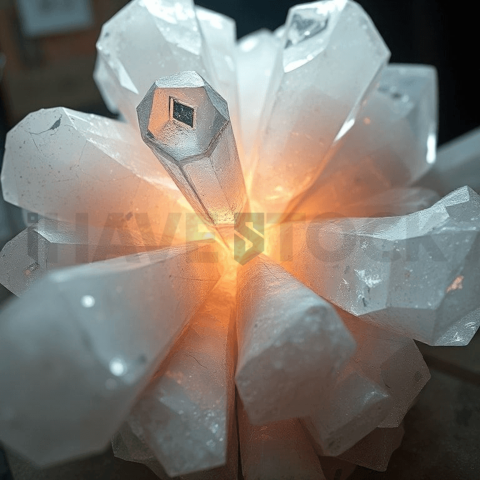 Arcane Quartz Micro Crack Web Background