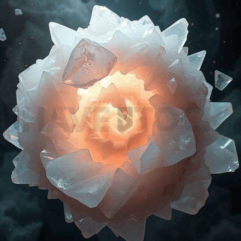 Arcane Quartz Spiral Displacement Background