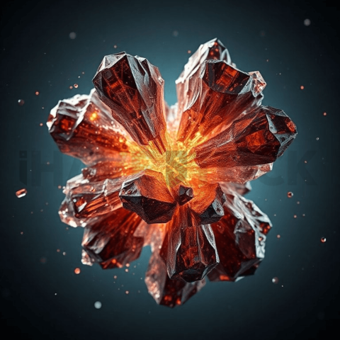 Bismuth Crystal Angular Break Background