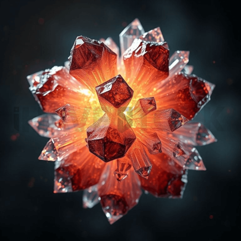 Bismuth Crystal Crystal Bloom Background