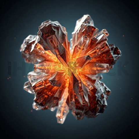 Bismuth Crystal Diagonal Split Background