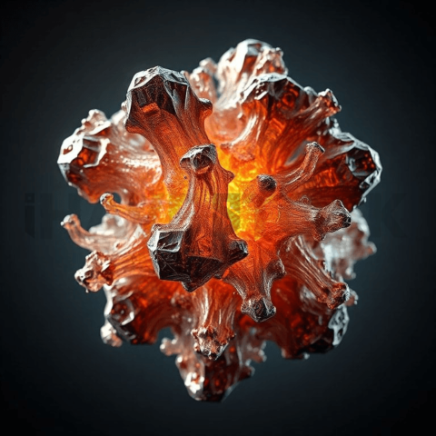 Bismuth Crystal High Density Warp Background