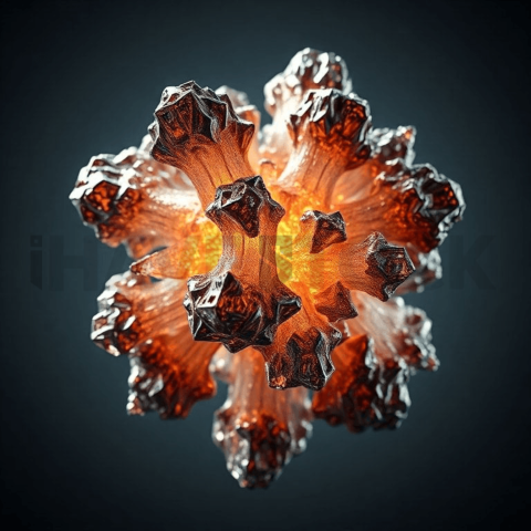 Bismuth Crystal Shear Tension Background