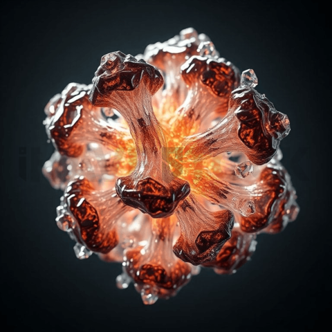 Bismuth Crystal Stress Ripple Background