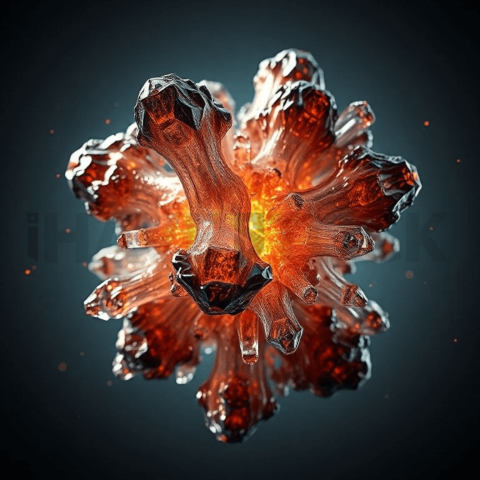 Bismuth Crystal Tension Tear Background