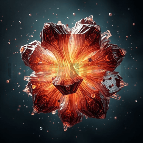 Bismuth Crystal Vortex Collapse Background