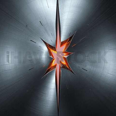 Brushed Steel Angular Break Background