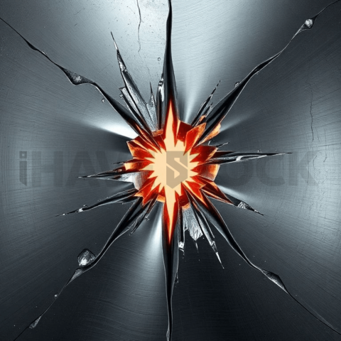 Brushed Steel Tension Tear Background