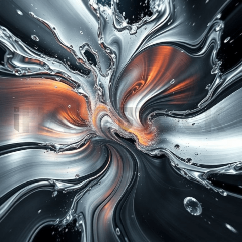 Brushed Steel Turbulent Flow Background