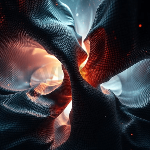 Carbon Fiber Abyssal Fold Background