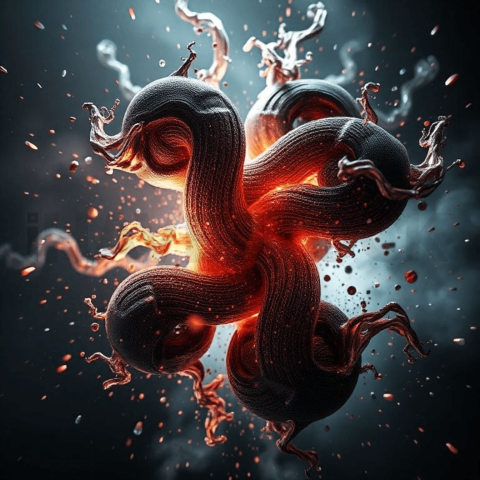 Carbon Fiber Deformation Cascade Background