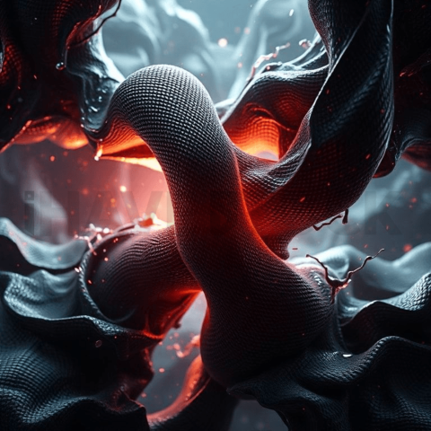 Carbon Fiber High Density Warp Background