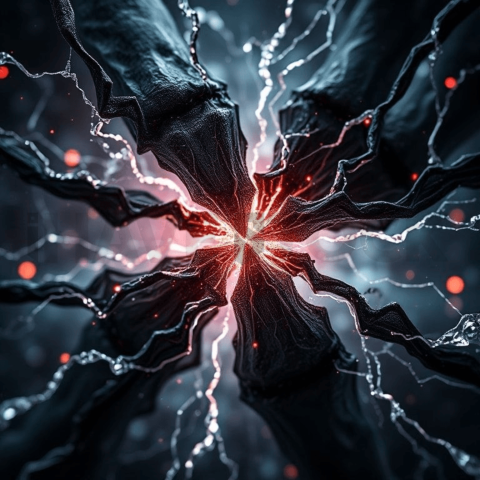 Carbon Fiber Micro Crack Web Background